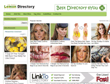 Tablet Screenshot of lemon-directory.com